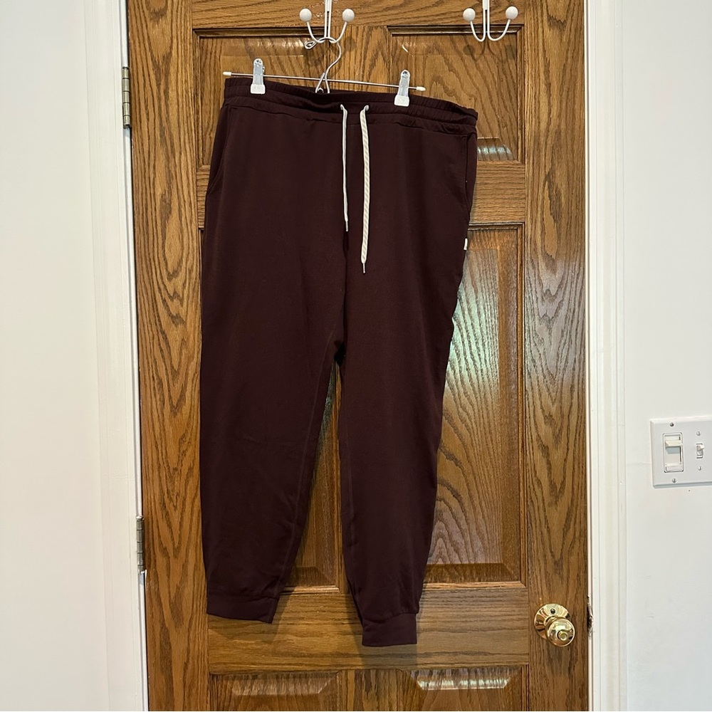 Brown Jogger Pants with Drawstring